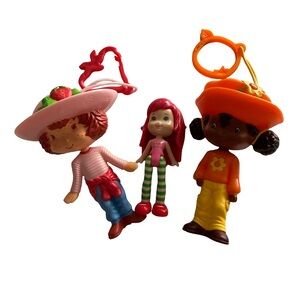 Vintage 2005 Strawberry Shortcake Keychains & Y2K 2008 Strawberry Shortcake
